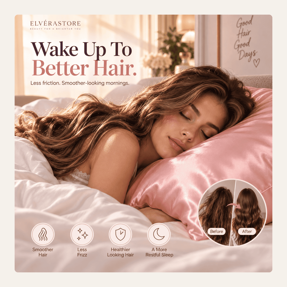 Elvera Satin Pillowcase