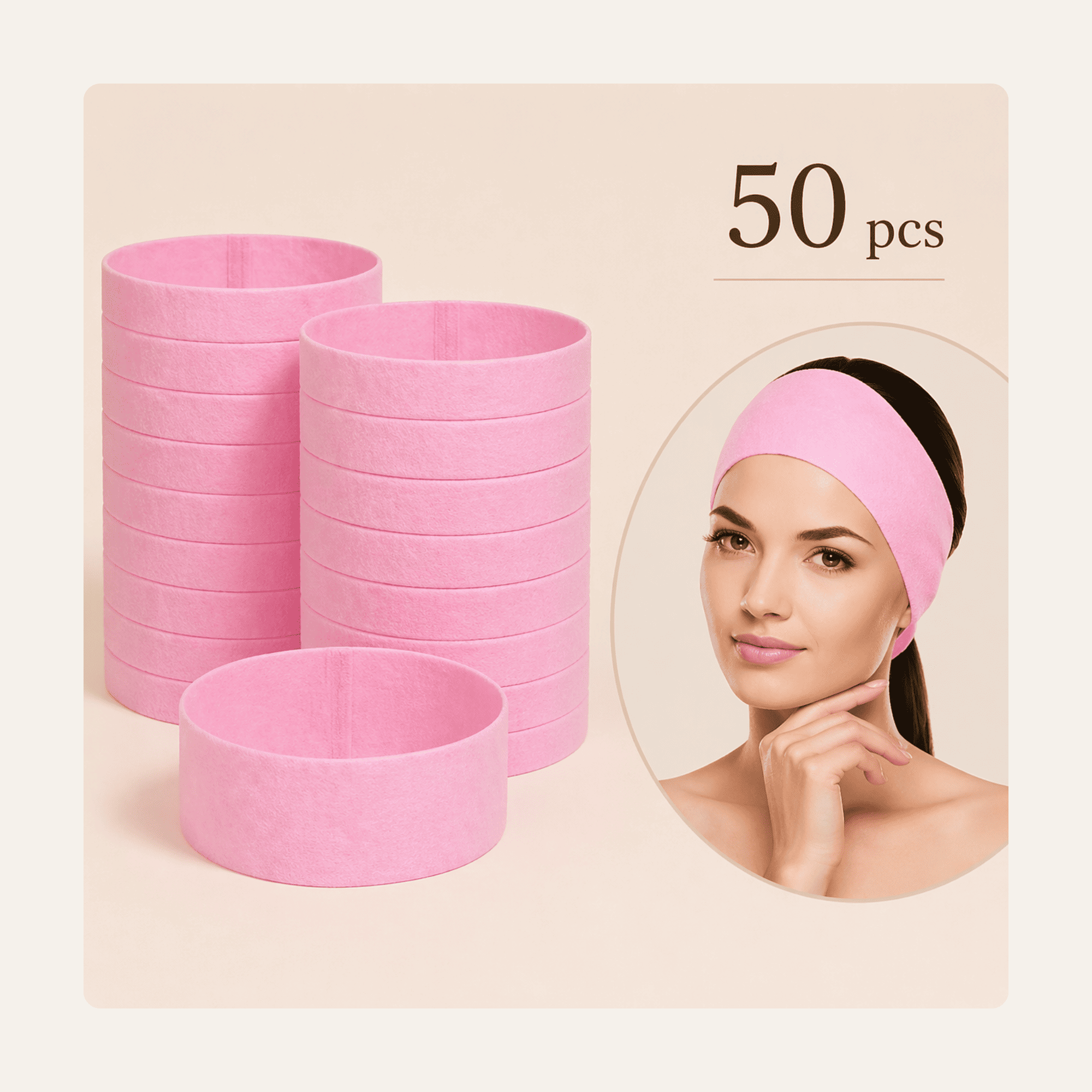 Velour Disposable Spa Headbands