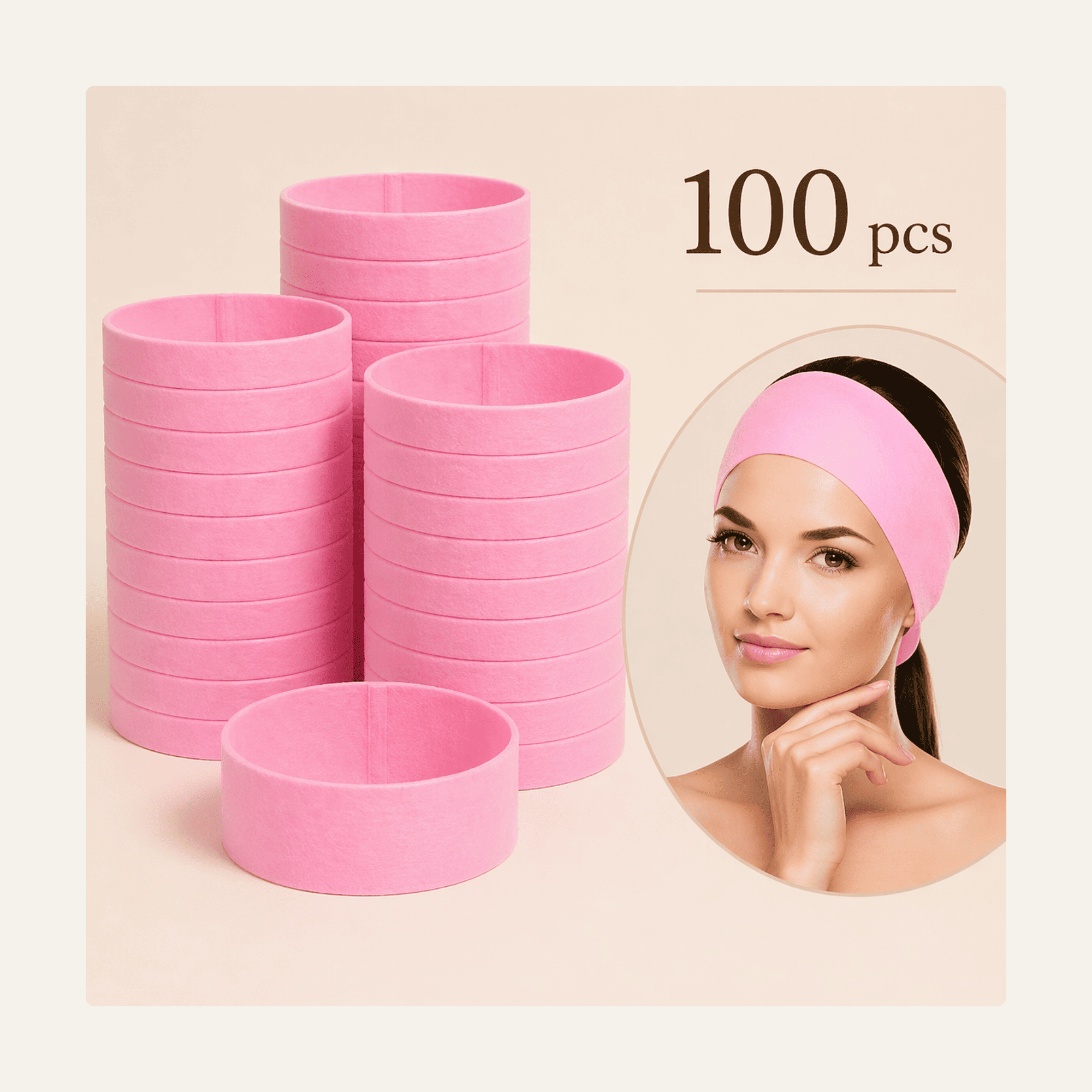 Velour Disposable Spa Headbands